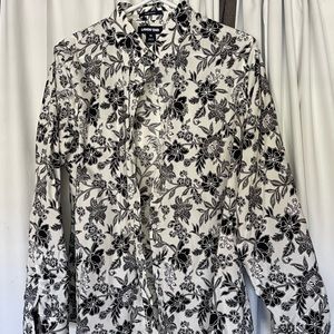 Lands End 100% Supima Cotton Button down dress shirt